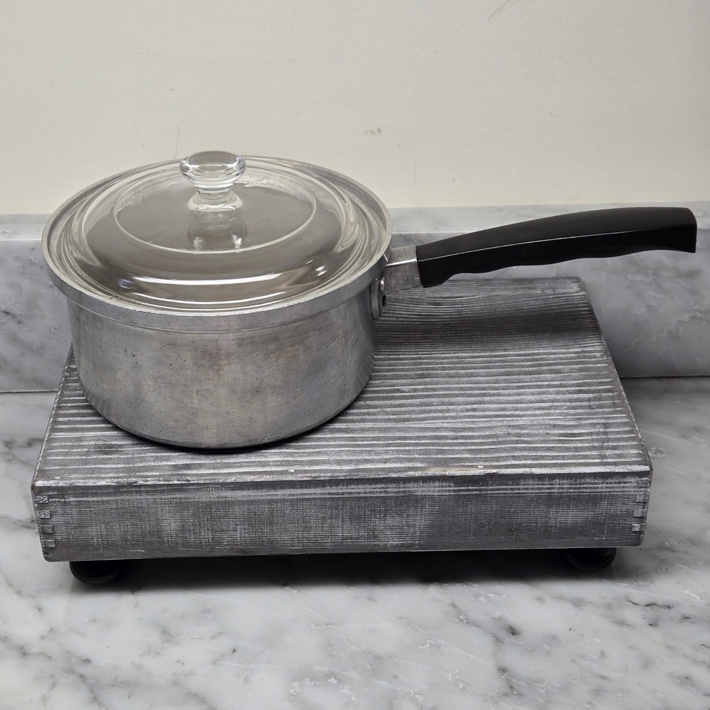 Vintage Montgomery Wards Waterless Cooking Ware Pan 1 Qt. 6.5 in Diameter USA